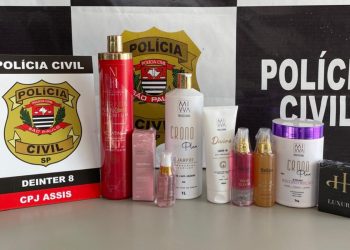 Operação interdita fábrica suspeita de produzir e vender cosméticos irregularmente em Assis