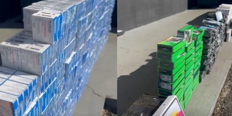 Paraguaio é preso com quase 20 mil ampolas de medicamentos para emagrecimento escondidas em fundos falsos de caminhão na Castello Branco